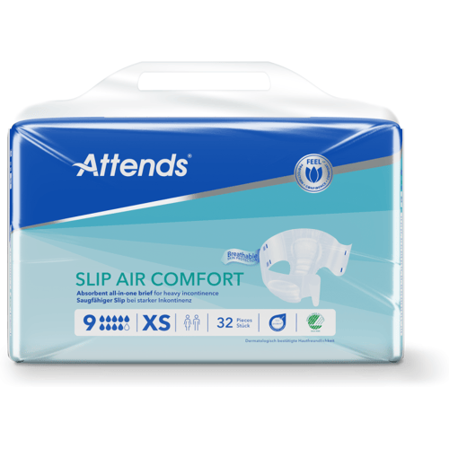 Attends Slip Air Comfort 9 XS - 8 paquets de 32 protections