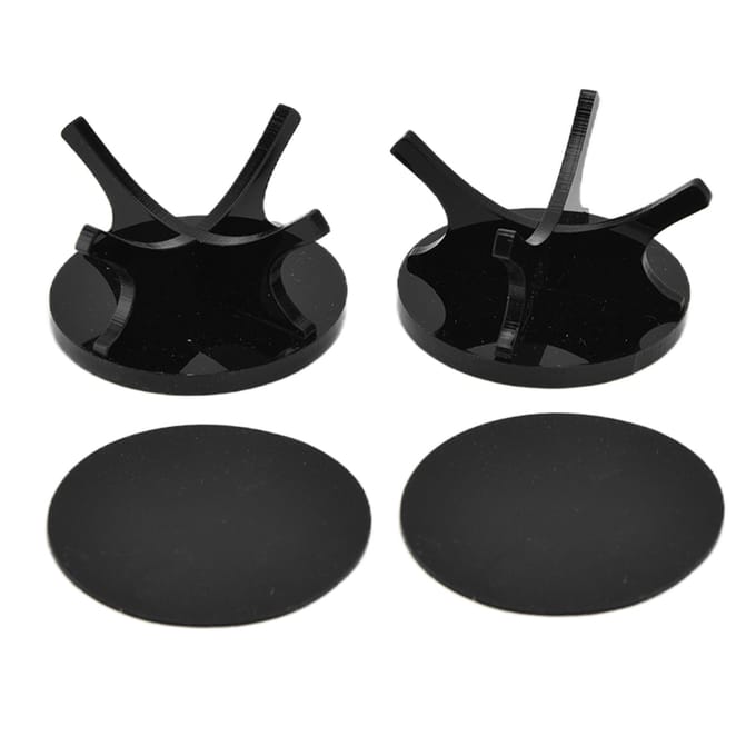 2 Pièces Support de Balles de Golf Haute Stabilité Forte Fermeté Simple Support d'Exposition pour Balles de Baseball Noir 2 Pièces black