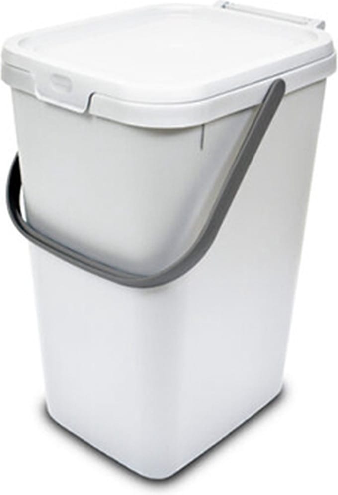 Afvalemmer 'Clicked' - 18 liter - BPA Vrij - Wit