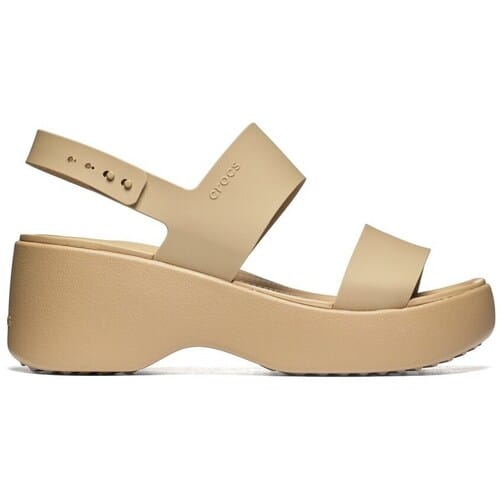 Sandalen met sleehak Crocs Brooklyn Sky