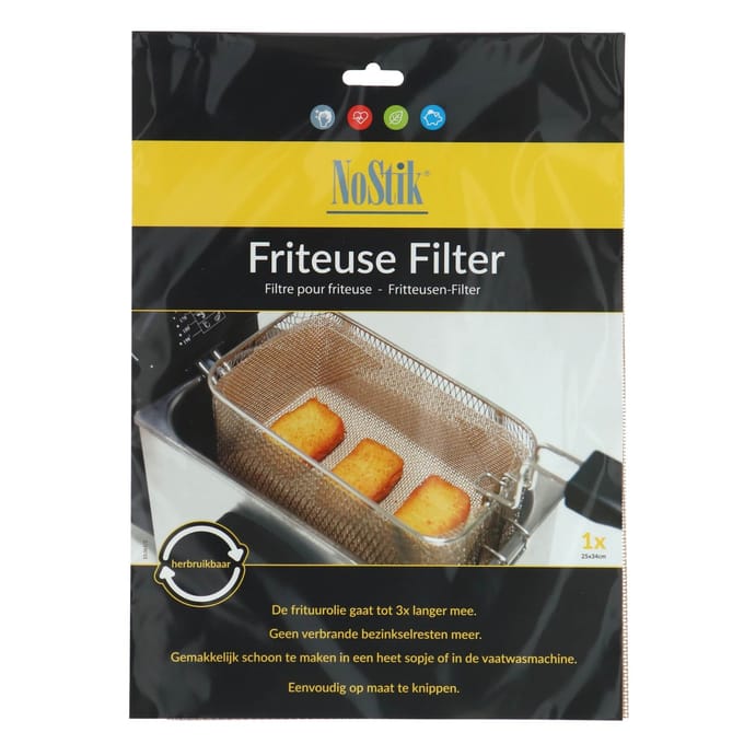 Nostik Friteusefilter voor Bakmandje 25x34cm