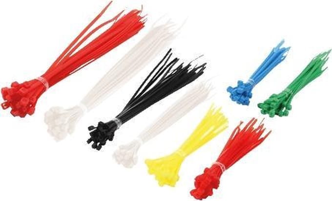 LogiLink Kabelbinderset, sortiert, Nylon, Kapazität: 200 Stück