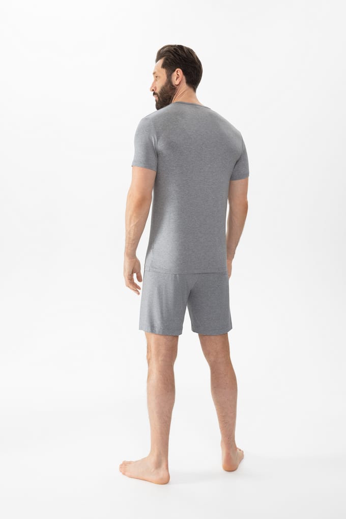 Pyjama kort Serie Easy Night Light Grey Melange