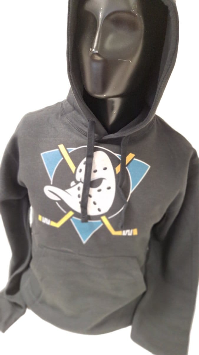 MIGHTY DUCKS - HOODIE -BLACK- L