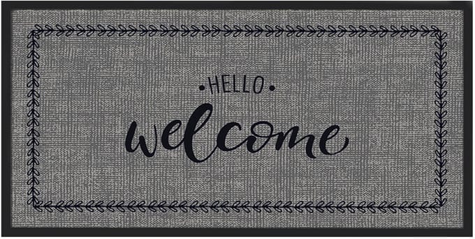 MD Entree - Deurmat - Schoonloopmat - Emotion XS - Hello Welcome - 40 x 80 cm