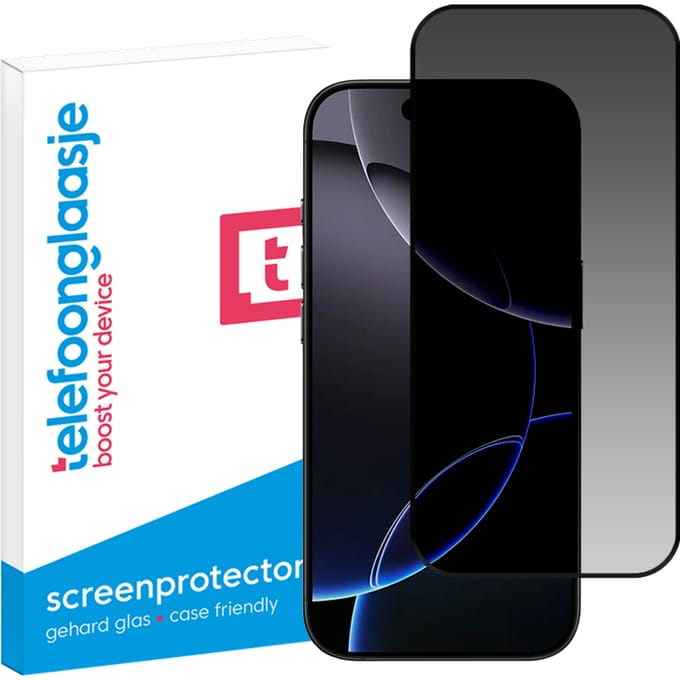 iPhone 16 Pro Privacy screenprotector gehard glas Edge to Edge