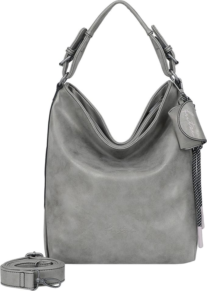 Fritzi aus Preußen Schoudertas Bitzi01 Jive Hobo Bag Metallic Shell Taupe