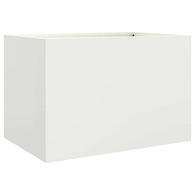 vidaXL - Plantenbak - 62x40x39 - cm - staal - wit