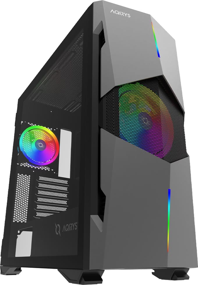 Aqirys BETELGEUSE Midi Tower Zwart, Grijs