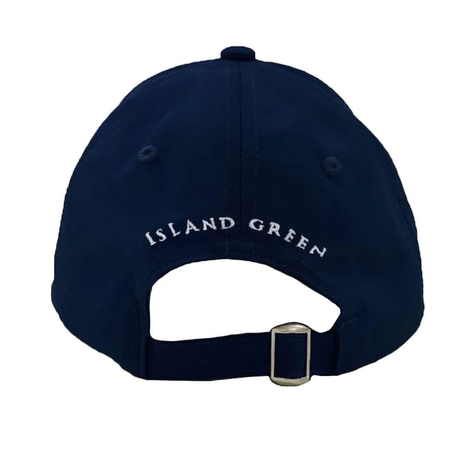 Island Green Heren Logo Gebogen Piek Golfpet (Marine)