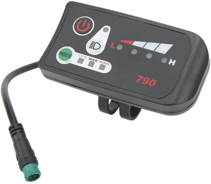 Allecto - E-bike-display - LED-display - Waterdicht - 5P-stekker