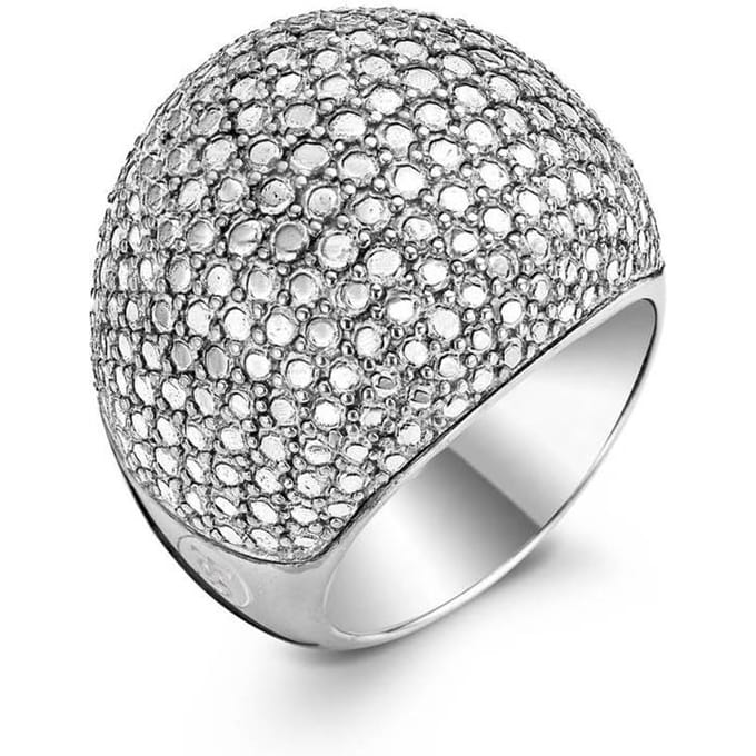 TI SENTO Milano Ring 1954SD - Maat 16 mm - Gerhodineerd Sterling Zilver