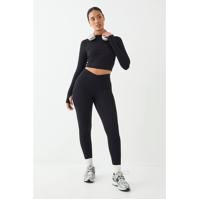 Dames DSGN Studio Highwaist Ultra Sculpt Wrap Waist Legging | Black | Maat: Small
