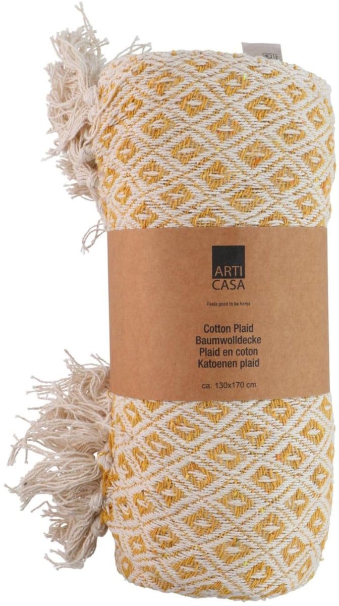 Cotton plaid yellow