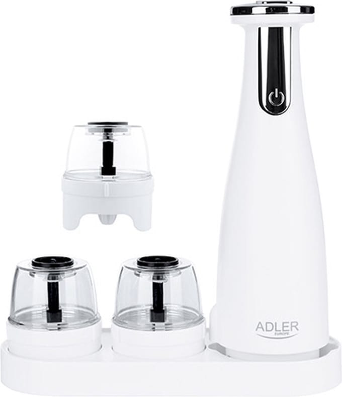 Adler AD 4449w - pepper & salt grinder - matte white
