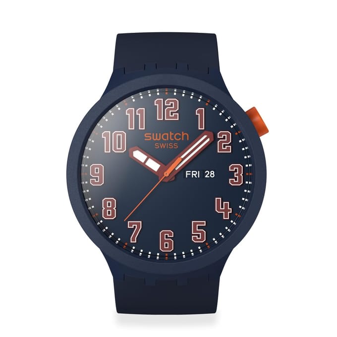 Swatch Aquachrono Essentially Confident Polshorloge SB01S700 Blauw gray