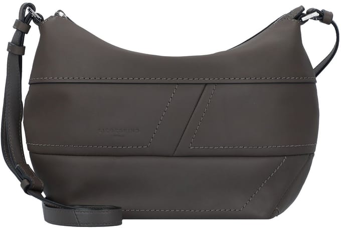 LIEBESKIND BERLIN Schoudertas Edda Calf Optic Hobo Bag Dark Grigio Donkerbruin
