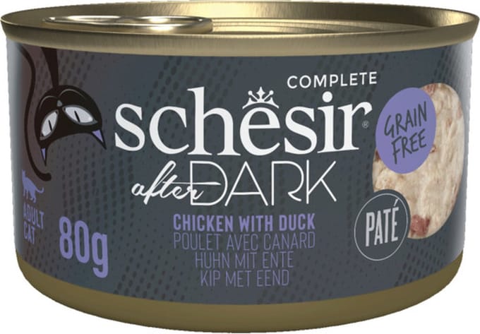 Schesir After Dark Paté Kip & Eend - 12 x 80 gr - Voordeelverpakking