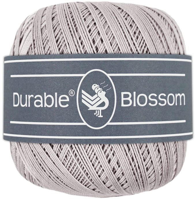 Durable Blossom - 2232 Light Grey - Verfijnd Gemerceriseerd Katoen Garen
