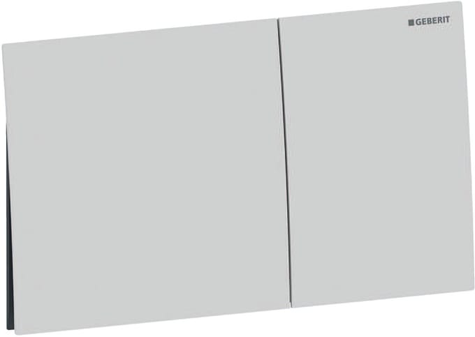 Geberit Sigma70 bedieningsplaat - 2-toets spoeling - rechthoekige knoppen - rvs matwit