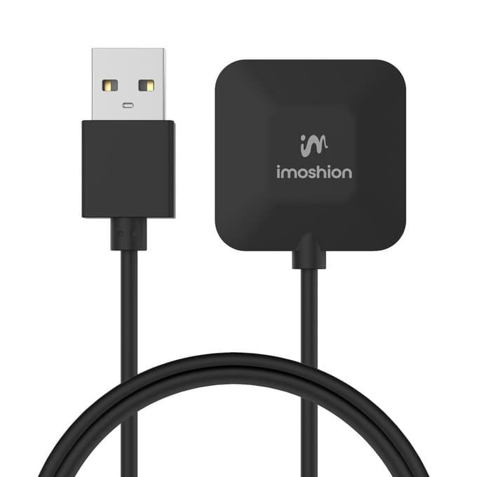 imoshion USB-A oplaadkabel - Geschikt voor de Fitbit Versa 4 / Versa 3 / Sense 2 / Sense - Smartwatch Oplader - 1 meter