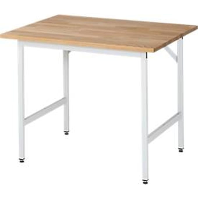 RAU werktafel, beuken blad, 1000 x 1000 x 800-850 mm