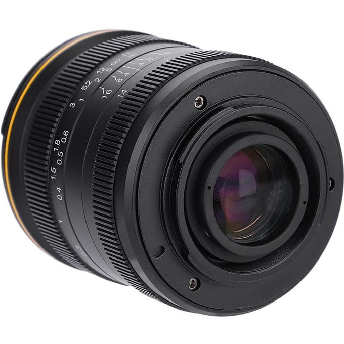 Kamlan 28mm f1.4 Wide Angle APS-C Manual Lens for Mirrorless Cameras (for Sony E) black