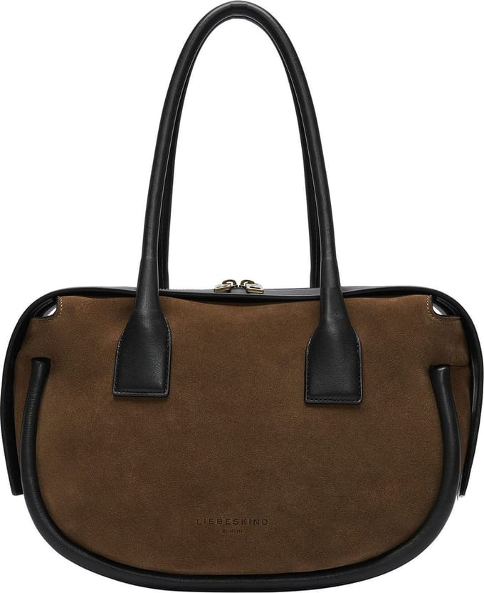 LIEBESKIND BERLIN Leren Schoudertas Fab 4 Satchel Clay Bruine