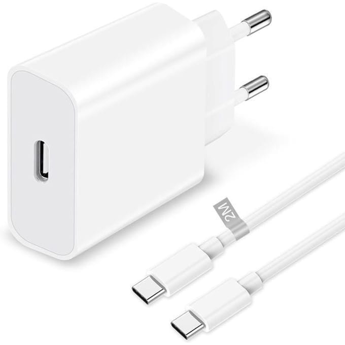 Chargeur Rapide Iphone 15, 25W Chargeur Usb C Rapide Avec 2M Usb C Cable Chargeur Pour Iphone 15 Pro Max/15 Plus/15,Ipad Pro/[J590]