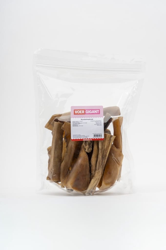 Voergigant - Runderkophuid gezaagd 500 g