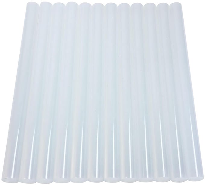 Lijmpatronen 12 stuks 11 mm x 150 mm voor lijmpistool - Transparant