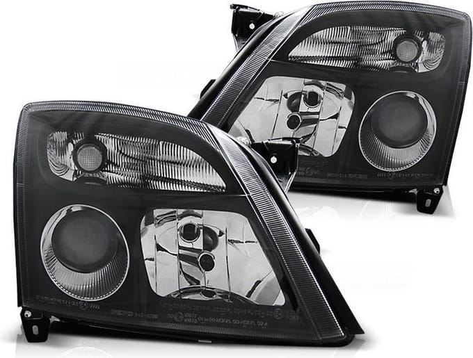 Koplampen OPEL VECTRA C 04 02-08 05 ZWART