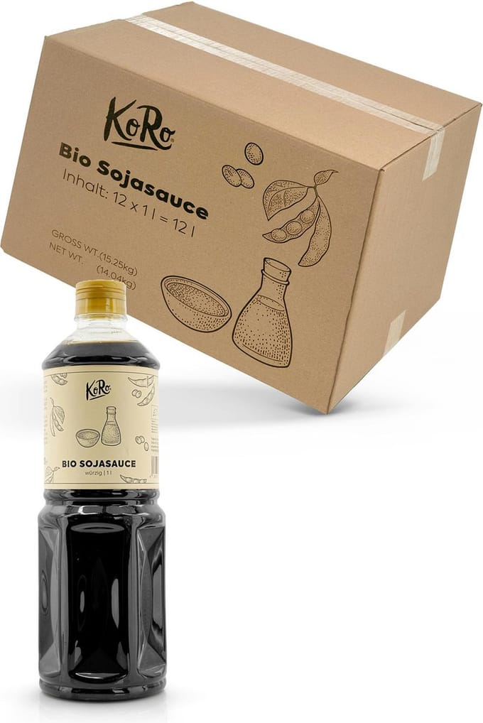 KoRo | Bio vegan sojasaus 12 x 1 L