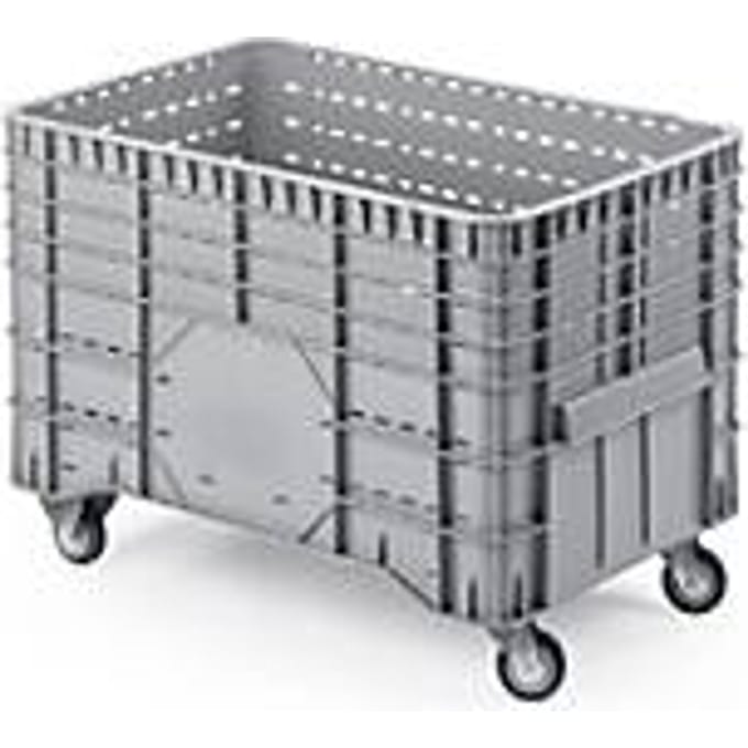 Grote stapelbare transportcontainer, verrijdbaar, 300 l