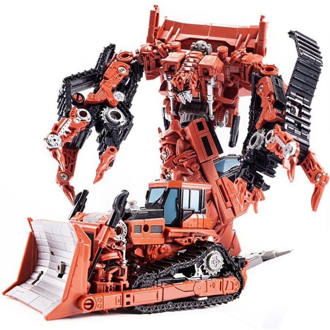 AOYI 8 en 1 BMB Jouets de Transformation KO Série Studio SS Devastator Figurine d'Action Cool Modèle d'Ingénierie Robot Voiture de Film pour Enfant Cadeau Durable black