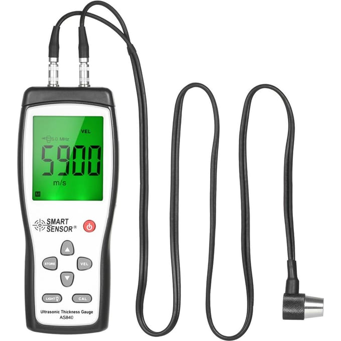 SMART SENSOR Professionele ultrasone diktemeter Handheld LCD Digitale diktetester Diepte green