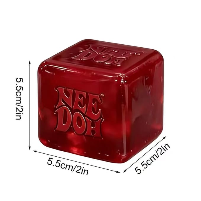 Needoh Nice Cube Sensorische Stressverlichter Fidget Tool voor Angst & Focus Bureau Sensorische Kubus voor Volwassenen & Kinderen
