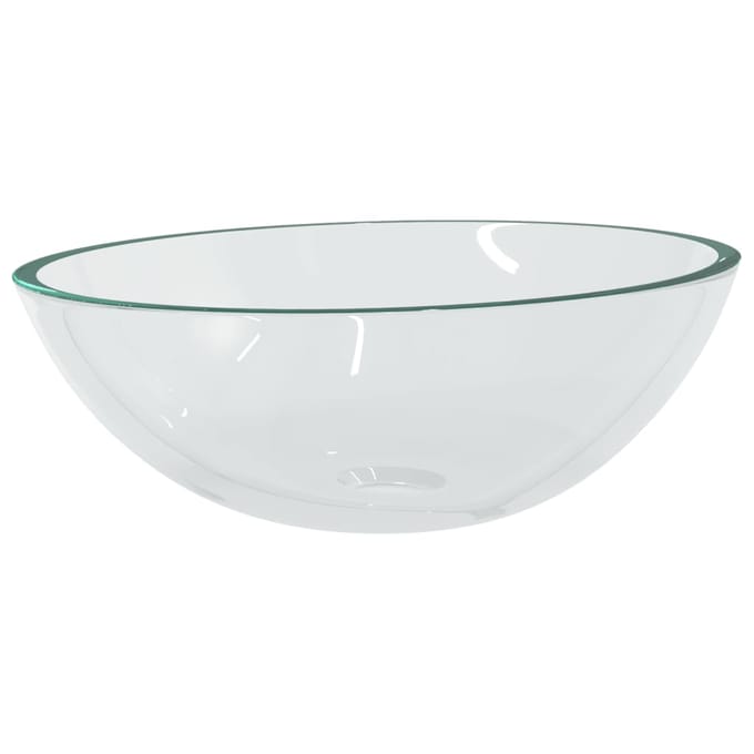 vidaXL - Wasbak - 50x37x14 - cm - glas - transparant