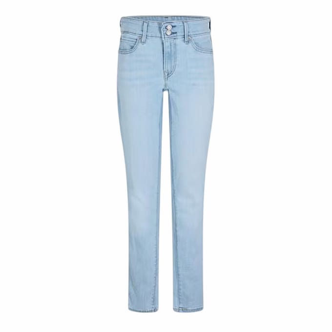 Levis Dames/Dames 711 Dubbele Knoop Skinny Jeans (Azuurblauw)