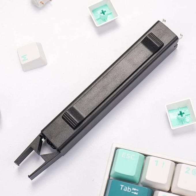 2 in 1 Switch Puller Keycap Puller Key Switch Keycap Puller voor Mechanisch Toetsenbord Gaming Toetsenbord Schakelaars DIY Reinigingsgereedschap zwart