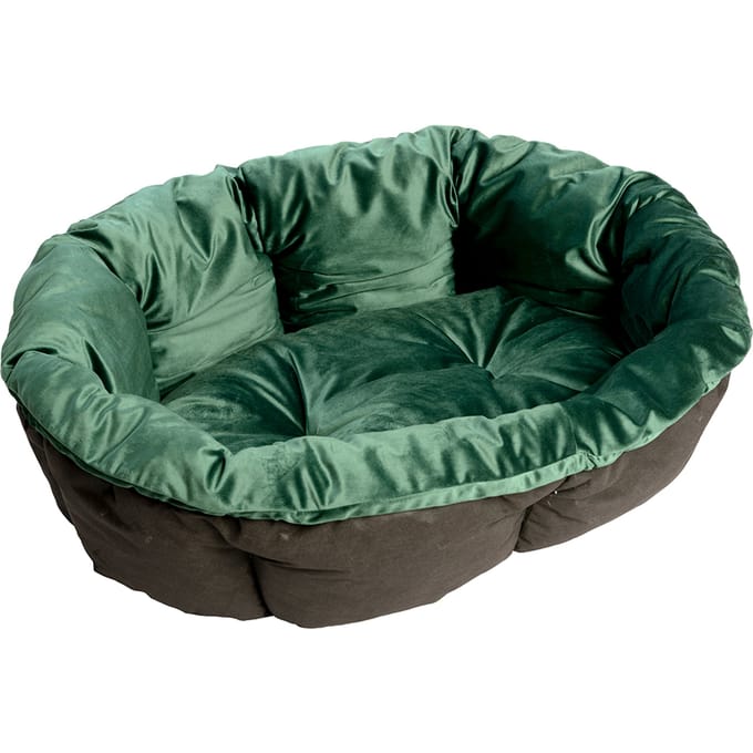Ferplast Mandkussen Sofà - Fluweel Groen - Maat 12 : L 114 x B 83 x H 37 cm