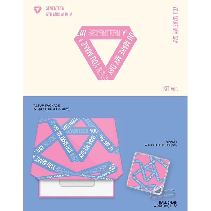 SEVENTEEN - YOU MAKE MY DAY KiT ver. Album(Vernieuwing) Kit ver. gray