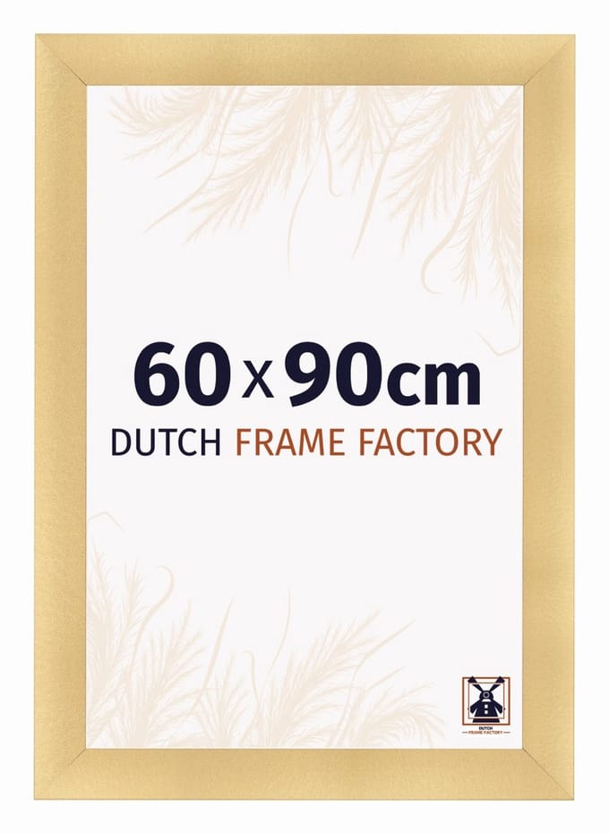 Fotolijst 60x90 cm - MDF - Goud Mat - Praag
