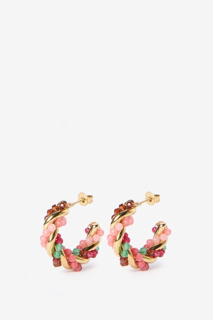 Sissy-Boy - Gold plated twisted oorringen