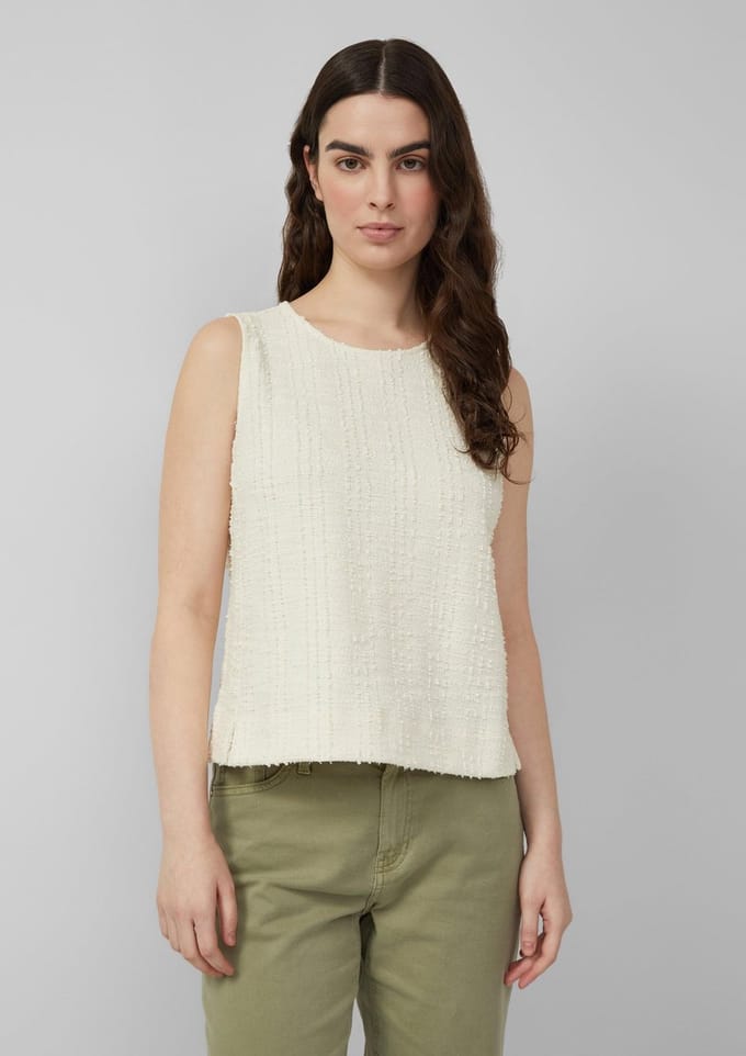 Sweatshirt casual met gestructureerde pasvorm voor dames s.Oliver