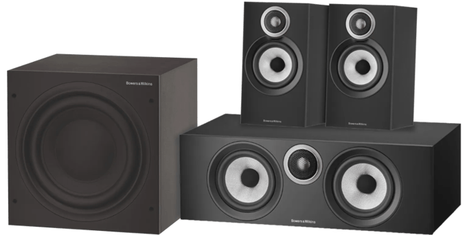 Bowers & Wilkins HTM6 S3 + 606 S3 + ASW610 Zwart