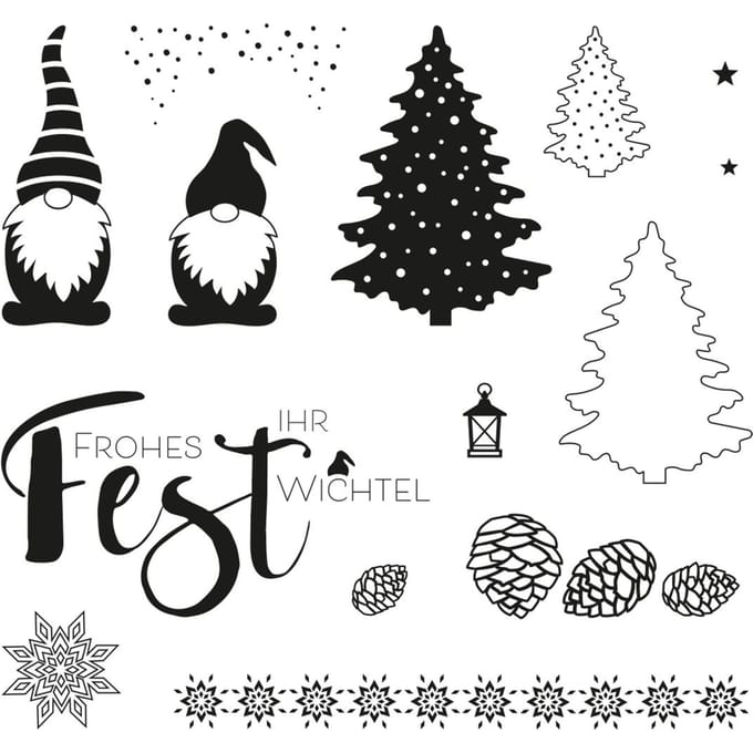 Clear Stamps "Kabouter kerstmis"
