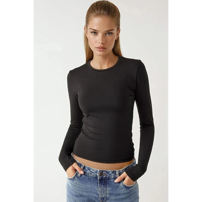 Langsleeve Crew Neck T-shirt
