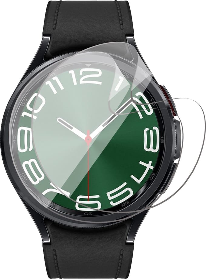 Screenprotector geschikt voor Samsung Galaxy Watch 6 Classic 47 mm - 2x FlexGuard Screen Protector