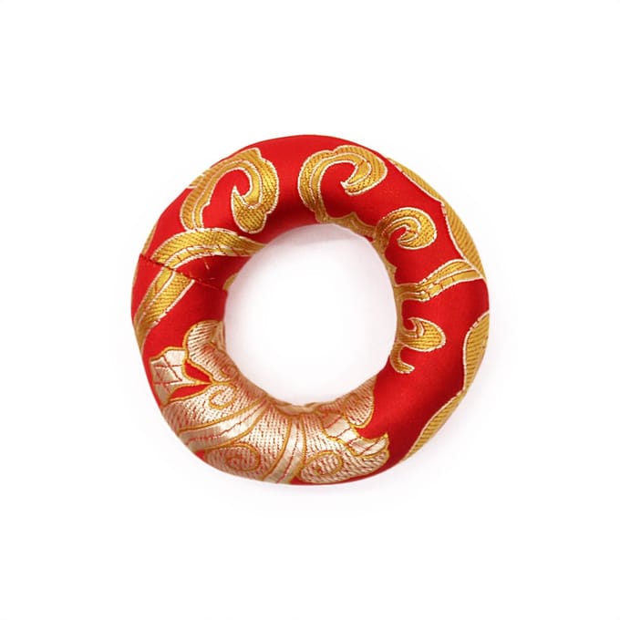 Hoepelkussen 8 cm (voor klankschaal 10-12 cm) - Rood